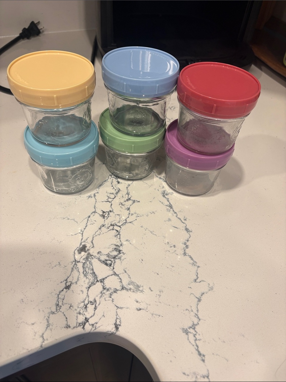 KeaBabies Set of Small Glass Storage Jars